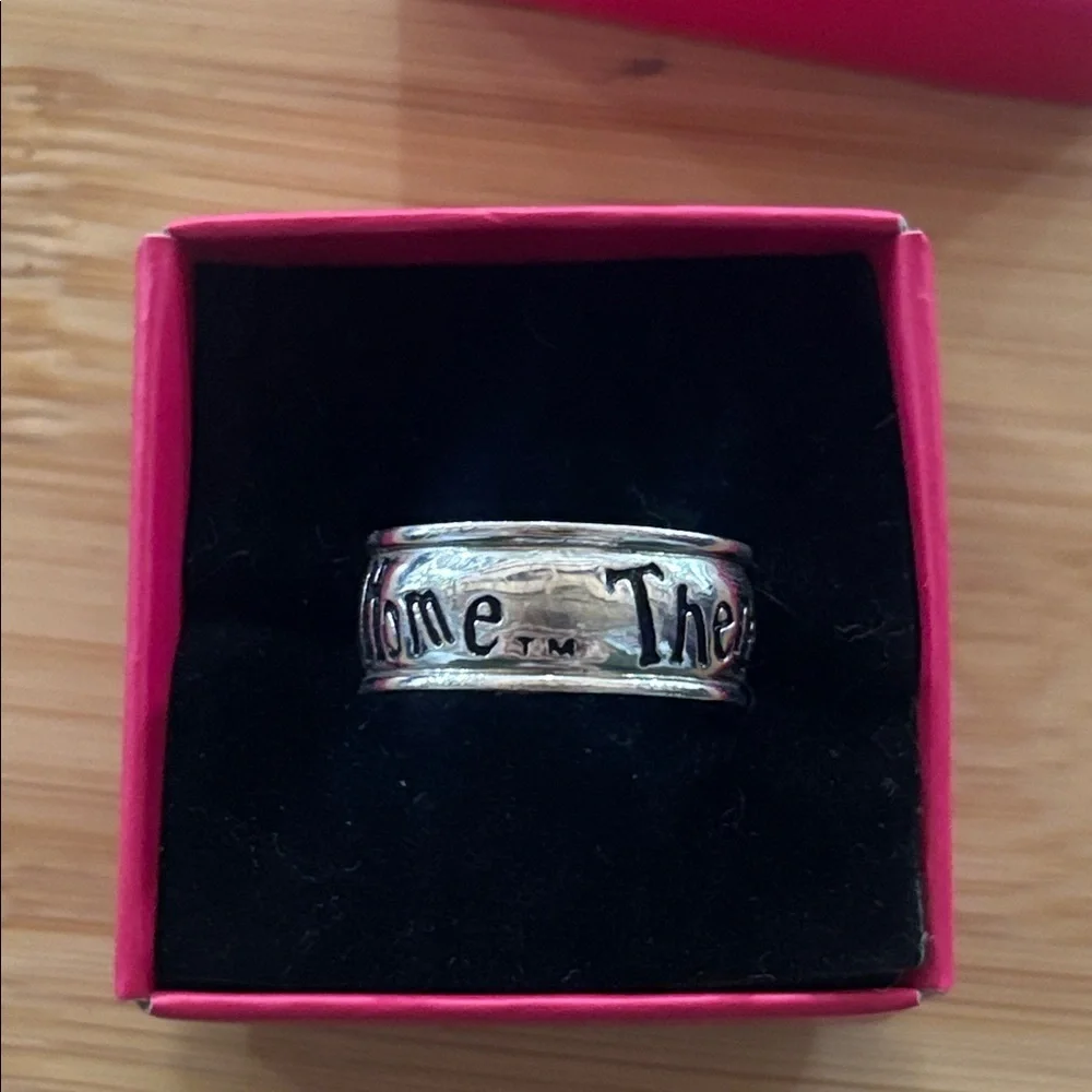 Sterling Silver 925 The Wizard of Oz “There’s No Place Like Home” Band Ring - Picture 13 of 14